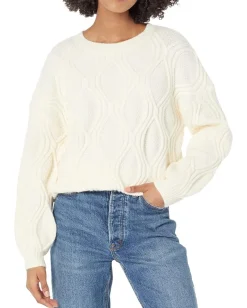 line and dot Sweaters<Sincerely Sweater Cream