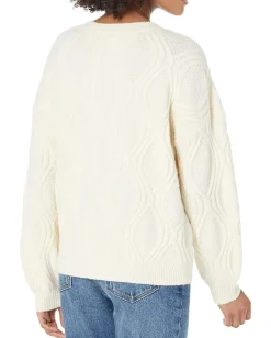 line and dot Sweaters<Sincerely Sweater Cream