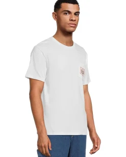 Volcom Activewear|T-Shirts<Single Barrel Pocket Tee White
