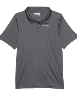 Clothing|Columbia Kids Slack Tide™ Polo (Little Kids/Big Kids) City Grey