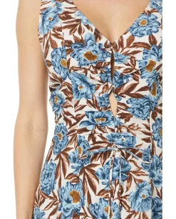 Dresses|Dresses|Madewell Sleeveless V-Neck Midi Dress in Floral Stonewash Blue