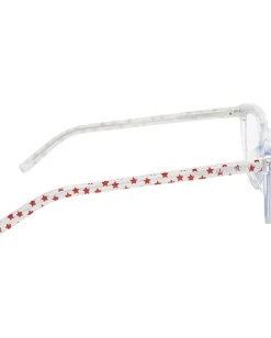 Yves Saint Laurent Eyewear<SL168F Blue Light Glasses Silver Transparent