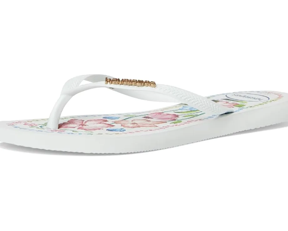Havaianas Sandals|Sandals<Slim Tropicalia Vibes Sandals White