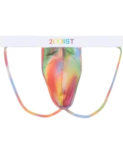 2(X)IST Activewear<Sliq Jock Strap Rainbow Swirl
