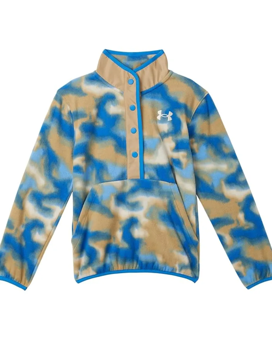 Under Armour Kids Snapped PO Micro Fleece (Little Kid) Field Khaki