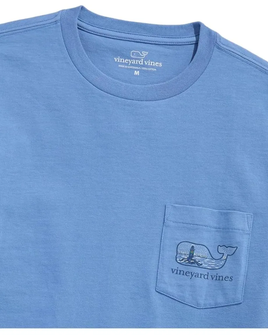 Vineyard Vines Snowy Lighthouse Whale Fill Long Sleeve Club Blue Sale