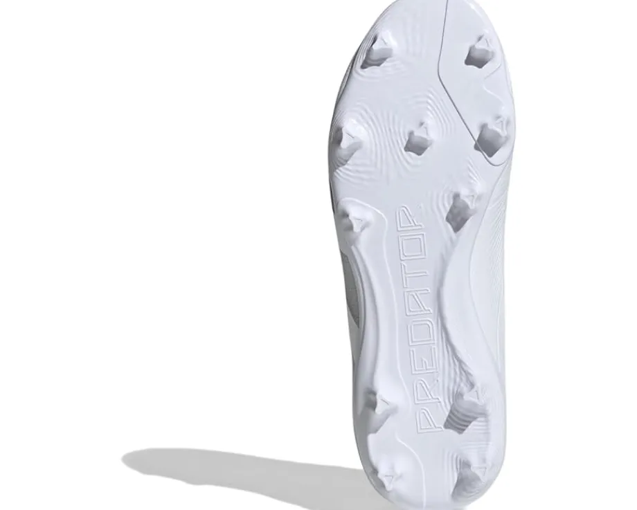 adidas Kids Shoes|Shoes<Soccer Predator 24 League Firm Ground (Little Kid/Big Kid) White/Silver Metallic/White