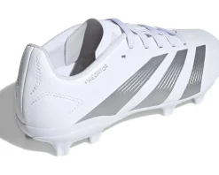adidas Kids Shoes|Shoes<Soccer Predator 24 League Firm Ground (Little Kid/Big Kid) White/Silver Metallic/White