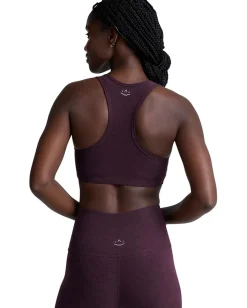 Activewear|Beyond Yoga Spacedye Lift Your Spirits Medium Support Bra Eggplant Purple Heather