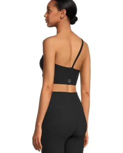Activewear|Beyond Yoga Spacedye One Shoulder Long Line Light Support Bra Darkest Night