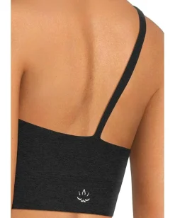 Activewear|Beyond Yoga Spacedye One Shoulder Long Line Light Support Bra Darkest Night