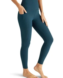 Activewear|Beyond Yoga Spacedye Out Of Pocket High Waisted Midi Leggings Blue Gem Heather