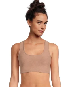 Activewear|Beyond Yoga Spacedye Simplicity Long Line Medium Support Bra Desert Sand Heather