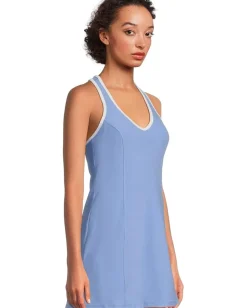Activewear|Dresses|Beyond Yoga Spacedye Starting Line Dress Flower Blue Heather