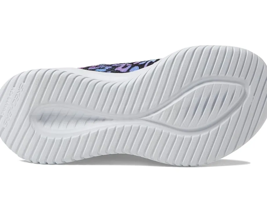 SKECHERS KIDS Shoes<Sport Stretch Knit-Ultra Flex 3.0 - Safari Shine 303812L (Little Kid/Big Kid) Black/Multi