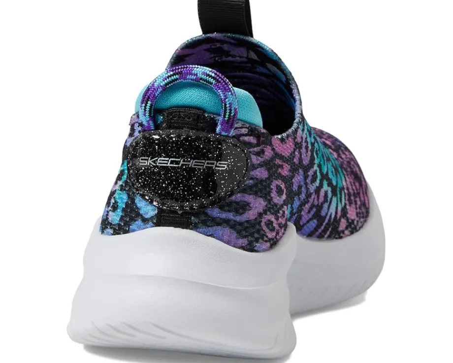 SKECHERS KIDS Shoes<Sport Stretch Knit-Ultra Flex 3.0 - Safari Shine 303812L (Little Kid/Big Kid) Black/Multi