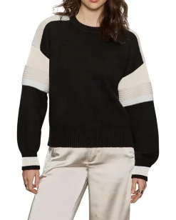 Sanctuary Sweaters<Sporty Stripe Crewneck Black Multi