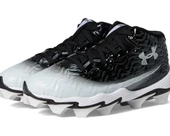 Shoes|Under Armour Kids Spotlight Hammer RM Jr. Wide (Little Kid/Big Kid) Black/White/White