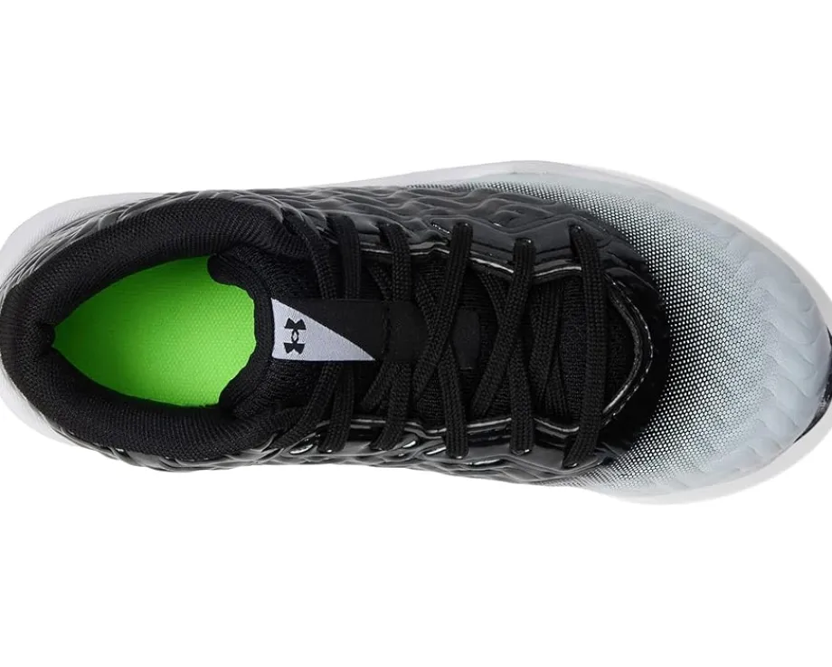 Shoes|Under Armour Kids Spotlight Hammer RM Jr. Wide (Little Kid/Big Kid) Black/White/White