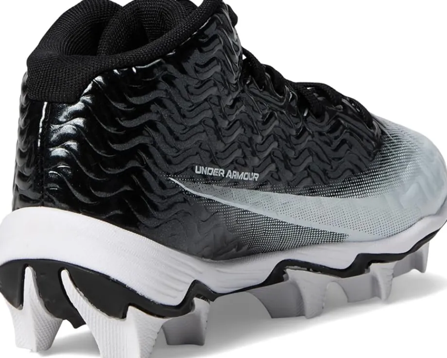 Shoes|Under Armour Kids Spotlight Hammer RM Jr. Wide (Little Kid/Big Kid) Black/White/White