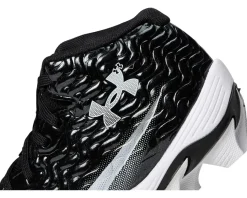 Shoes|Under Armour Kids Spotlight Hammer RM Jr. Wide (Little Kid/Big Kid) Black/White/White