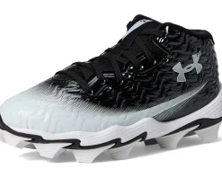 Shoes|Under Armour Kids Spotlight Hammer RM Jr. Wide (Little Kid/Big Kid) Black/White/White