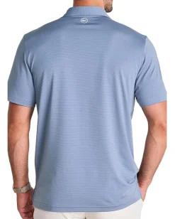 Vineyard Vines St. Jean Stripe Sankaty Polo Evening/Indigo Sea