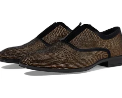 Oxfords|Oxfords|Stacy Adams Starleigh Rhinestone Slip-On Black/Gold