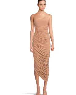 Norma Kamali Strapless Diana Gown Cappuccino Clearance