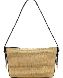 Women Madewell Straw Leather Sun Stud Shoulder