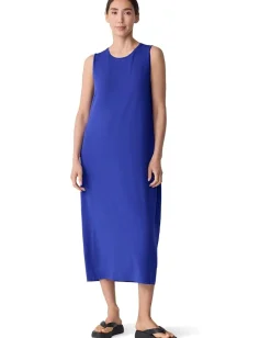 Dresses|Dresses|Eileen Fisher Stretch Jersey Knit Oval Dress Royal