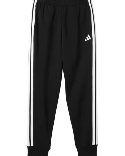 adidas Kids 3-Stripe Fleece Joggers (Big Kid) Black Adi