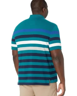 Nautica Activewear<Striped Deck Polo Shaded Spruce