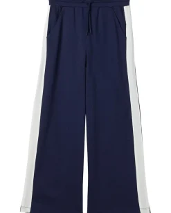 Janie and Jack Striped Wide Leg Pants (Toddler/Little Kid/Big Kid) Navy Blue Hot