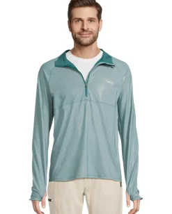 Activewear|Columbia Summit Valley Long Sleeve Half Zip River Blue