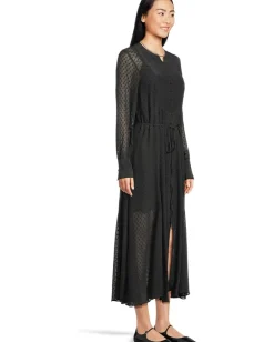 Dresses|Dresses|Madewell Suzy Dress - Viscose Clip Dot Jacquard True Black