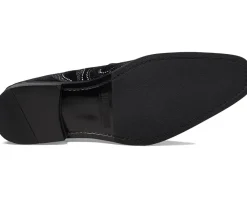 Stacy Adams Swainson Embroidered Slip-On Loafer Black/Silver Online