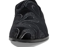 Stacy Adams Swainson Embroidered Slip-On Loafer Black/Silver Online