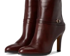 Vince Camuto Sybilla Double Strap High Heel Bootsie Rich Mahogany Best