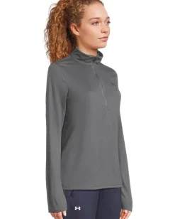 Activewear|Shirts & Tops|Under Armour Tech 1/2 Zip Solid Castlerock/Black