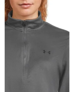 Activewear|Shirts & Tops|Under Armour Tech 1/2 Zip Solid Castlerock/Black