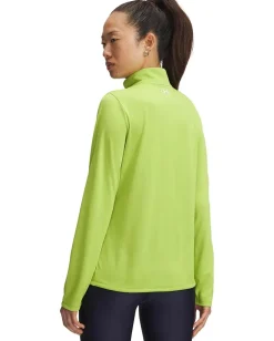 Activewear|Shirts & Tops|Under Armour Tech 1/2 Zip Solid Green Vibe/White