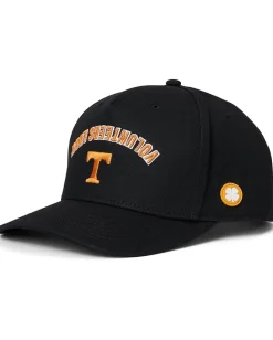 Accessories|Accessories|Black Clover Tennessee Game Day Adjustable Snapback Hat Black/Cotton Twill Orange 3d Emboridery