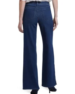 Jeans|NYDJ Teresa Wide Leg Side Placket Jeans in Ibiza Blues