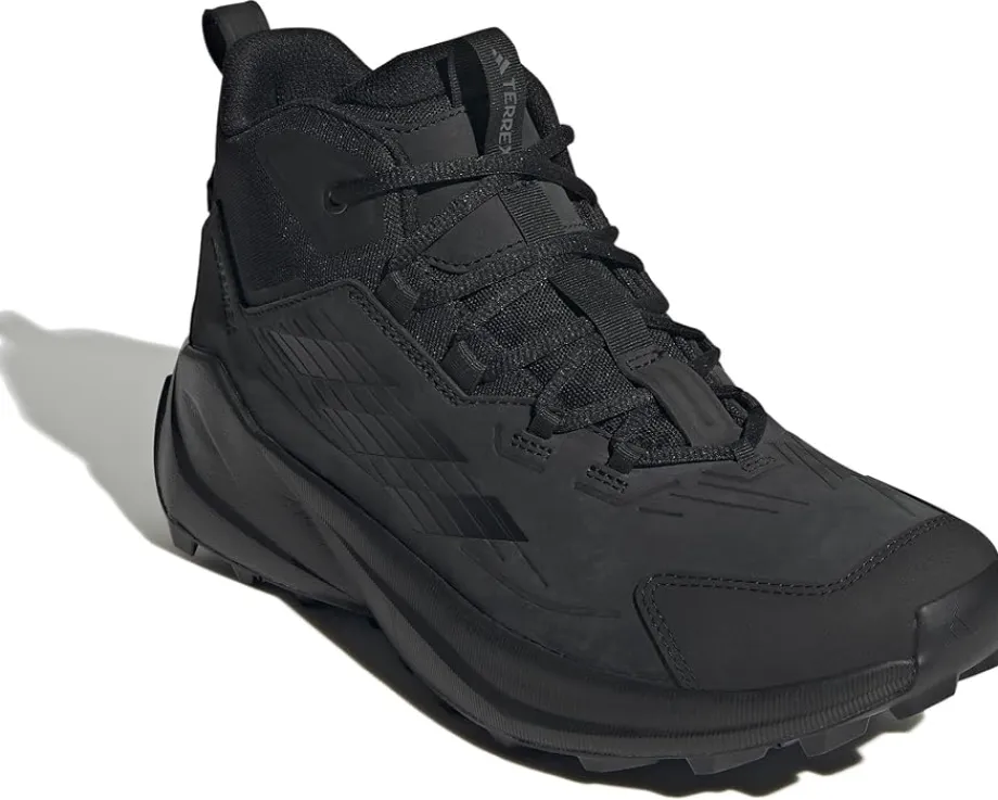 Boots|adidas Outdoor Terrex Trailmaker 2 Leather Hiking Shoes Black/Black/Grey