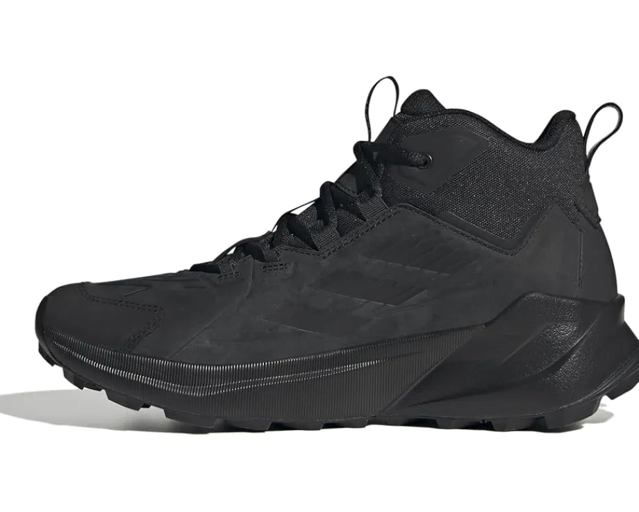 Boots|adidas Outdoor Terrex Trailmaker 2 Leather Hiking Shoes Black/Black/Grey
