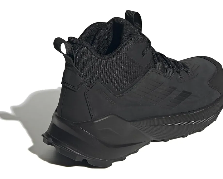 Boots|adidas Outdoor Terrex Trailmaker 2 Leather Hiking Shoes Black/Black/Grey