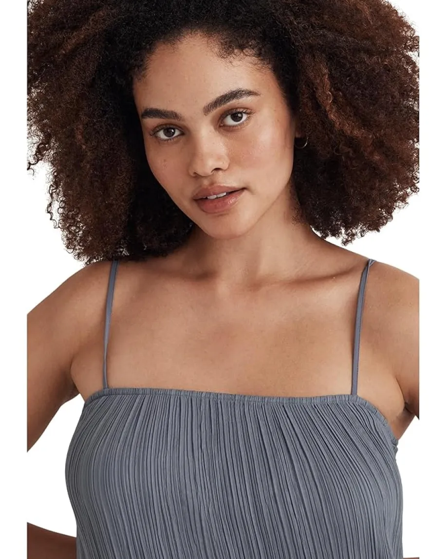 Dresses|Dresses|Madewell The Goldie Dress in Plissé Teapot Blue