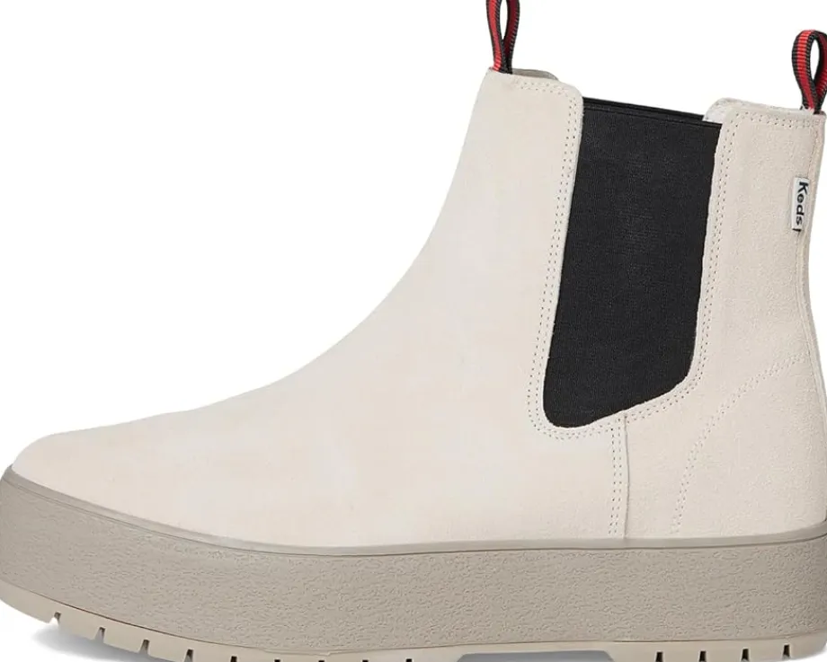Boots|Boots|Keds The Platform Chelsea Lug Off-White/Black Suede