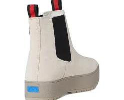 Boots|Boots|Keds The Platform Chelsea Lug Off-White/Black Suede